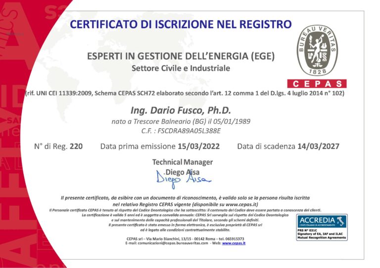 Certificazione EGE